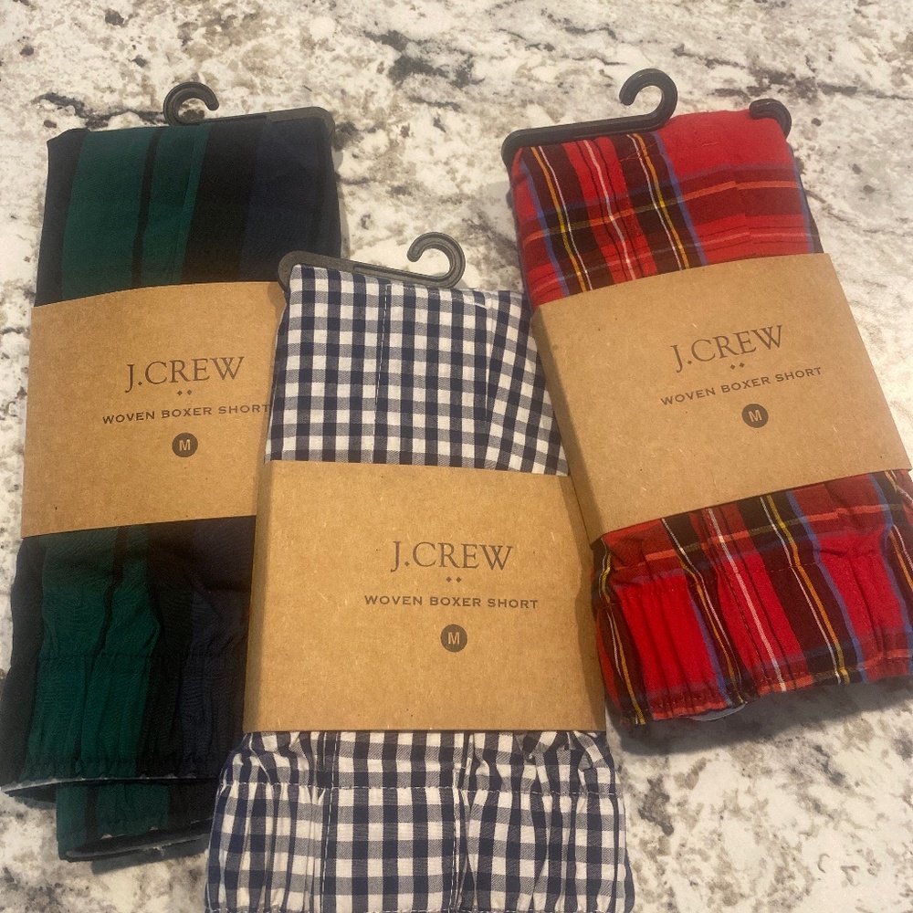 3 NWT Mediu JCREW boxers